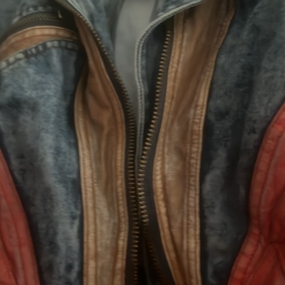 Cute Vintage Havoc Denim/jean leather distressed jacket - Picture 13 of 14